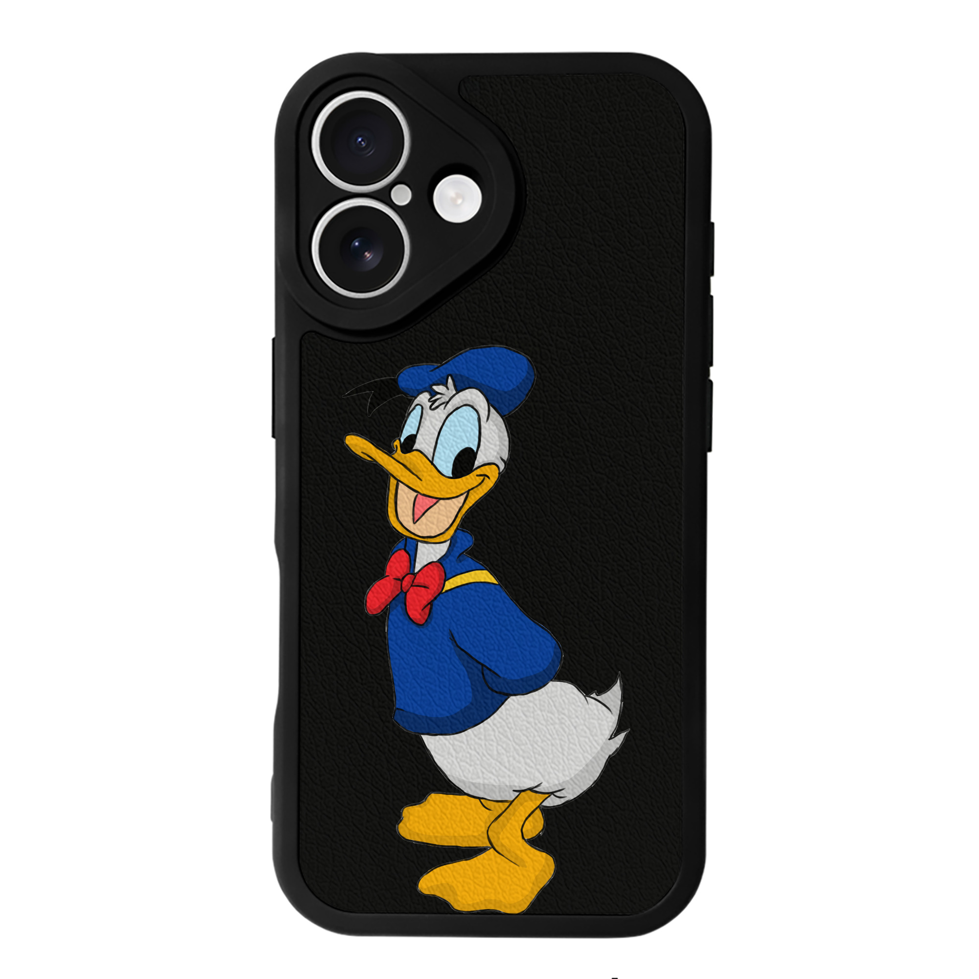（画像用） ミッキーマウス Mickey Mouse 【iPhone 16シリーズ対応】シリコンスマホケース（レザー調） 材質：シリコン